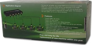 Spacetronik Rozgałęźnik Splitter HDMI 1/4 Spacetronik SPH-RS104V4A 6