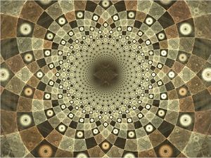 DecoNest Fototapeta - Brown mosaic - 350X270 1