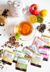 VEERTEA PREMIUM Zestaw skrzynka 180kopert - biel + karton prezentowy 5