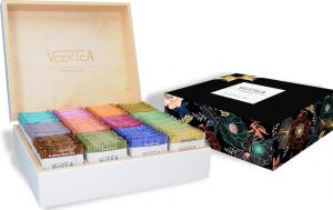 VEERTEA PREMIUM Zestaw skrzynka 180kopert - biel + karton prezentowy 7