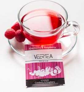VEERTEA PREMIUM 100 kopert CRANBERRY & RASPBERRY 2g 2