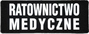 Polska Firma Emblemat RATOWNICTWO MEDYCZNE odblaskowy na rzepie 13 x 5 cm 1