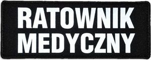 Polska Firma Emblemat RATOWNIK MEDYCZNY odblaskowy na rzepie 13 x 5 cm 1