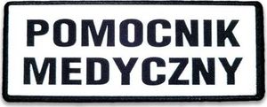 Polska Firma Emblemat POMOCNIK MEDYCZNY odblaskowy na rzepie 13 x 5 cm NOWY 1