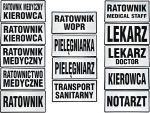 Polska Firma Emblemat funkcyjny odblaskowy na rzepie 31 x 15 cm NOWY 1