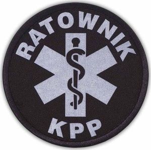 Polska Firma Emblemat odblaskowy RATOWNIK KPP na rzepie 8,5 cm 1