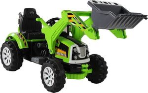 Lean Sport Traktor na akumulator z Łyżką Koparka Zielony 1