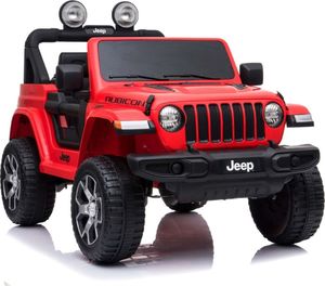 Super-Toys JEEP WRANGLER RUBICON MIĘKKIE KOŁA, MIĘKKIE SIEDZENIE, 4x4, PEŁNA OPCJA - LAKIER/DK-JWR555 1