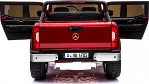 Super-Toys MERCEDES X LICENCJA, 4X4, 2x12V PANEL MP4, 5 PUNKTOWE PASY, MIĘKKIE KOŁA EVA, MIĘKKIE SIEDZENIE, LAKIER POLEROWANY, FULL OPCJA/ 18