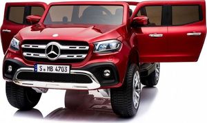 Super-Toys MERCEDES X LICENCJA, 4X4, 2x12V PANEL MP4, 5 PUNKTOWE PASY, MIĘKKIE KOŁA EVA, MIĘKKIE SIEDZENIE, LAKIER POLEROWANY, FULL OPCJA/ 4