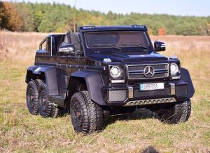 Super-Toys Mega Pojazd- Oryginalny Mercedes G63, Napęd 6x6 (SX-1888-CZARNY) 13