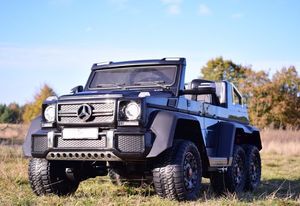 Super-Toys Mega Pojazd- Oryginalny Mercedes G63, Napęd 6x6 (SX-1888-CZARNY) 16