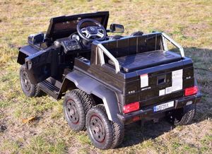 Super-Toys Mega Pojazd- Oryginalny Mercedes G63, Napęd 6x6 (SX-1888-CZARNY) 17