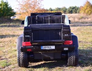 Super-Toys Mega Pojazd- Oryginalny Mercedes G63, Napęd 6x6 (SX-1888-CZARNY) 20