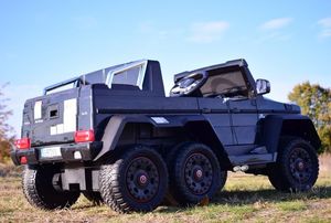 Super-Toys Mega Pojazd- Oryginalny Mercedes G63, Napęd 6x6 (SX-1888-CZARNY) 22
