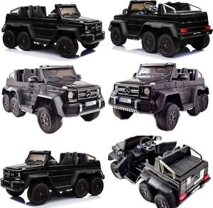Super-Toys Mega Pojazd- Oryginalny Mercedes G63, Napęd 6x6 (SX-1888-CZARNY) 23