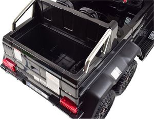 Super-Toys Mega Pojazd- Oryginalny Mercedes G63, Napęd 6x6 (SX-1888-CZARNY) 34