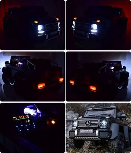 Super-Toys Mega Pojazd- Oryginalny Mercedes G63, Napęd 6x6 (SX-1888-CZARNY) 35