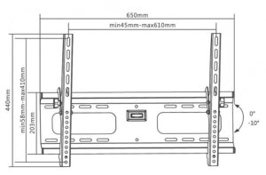 Manhattan Uchwyt ścienny 424752 37'' - 70'' 4
