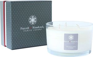 Purcell and woodcock Świeca Zapachowa 3 Knoty  Patchouli Noir & Amber 1