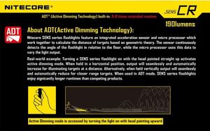 Latarka Nitecore Latarka Nitecore SENS CR 190 lumenów 4