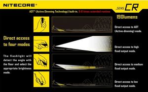 Latarka Nitecore Latarka Nitecore SENS CR 190 lumenów 6