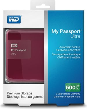 Dysk zewnętrzny HDD WD HDD 500 GB Czerwony (WDBWWM5000ABY-EESN) 5