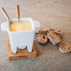 Boska Zestaw Tapas Fondue biały 200ml dąb (7617) 12