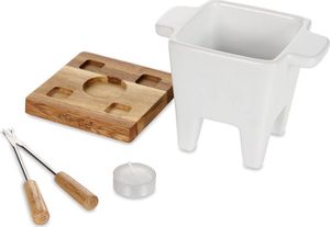 Boska Zestaw Tapas Fondue biały 200ml dąb (7617) 6