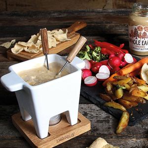 Boska Zestaw Tapas Fondue biały 200ml dąb (7617) 10
