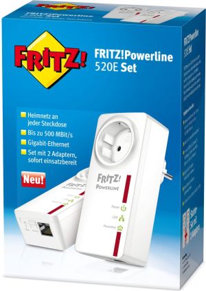 Adapter powerline AVM FRITZ!Powerline 520E Set (20002525) 3