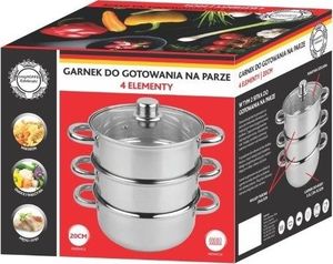 Tadar Garnek do Gotowania na Parze 3,3l Parowar 4el Indukcja uniwersalny 2