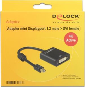 Adapter AV Delock DisplayPort Mini - DVI-I czarny (62603) 2