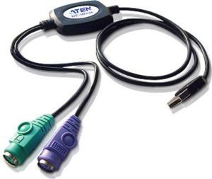 Adapter USB Aten UC10KM USB - PS/2 x2 Czarny  (UC10KM-AA) 1