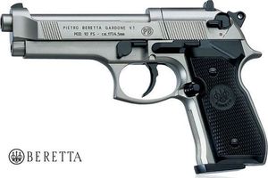 Beretta Wiatrówka pistolet BERETTA 92 FS Nikiel 4,5 gwint 8 strz. CO2 (419.00.02) 1