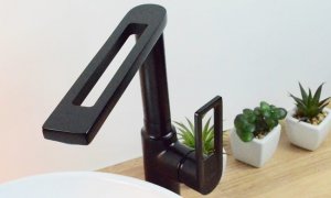 Bateria umywalkowa Sotbe Loft stojąca czarny mat (LOF-B-SKH-12568588) 2