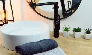 Bateria umywalkowa Sotbe Loft stojąca czarny mat (LOF-B-SKH-12568588) 5