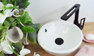 Bateria umywalkowa Sotbe Loft stojąca czarny mat (LOF-B-SKH-12568588) 6