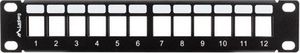 Lanberg Patch panel 1U 10" Pusty 12x slot keystone Czarny (PPKS-9112-B) 3