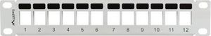 Lanberg Patch panel 1U 10" Pusty 12x slot keystone Szary (PPKS-9112-S) 3