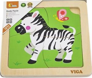 Viga Toys Viga 51317 Puzzle na podkładce-zebra 2