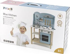 Viga Toys Kuchnia z akcesoriami srebrno-niebieska 5