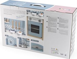 Viga Toys Kuchnia z akcesoriami srebrno-niebieska 6