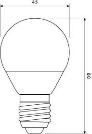 Kobi Żarówka LED MB E27, 6W, 520lm, ciepła biała 2
