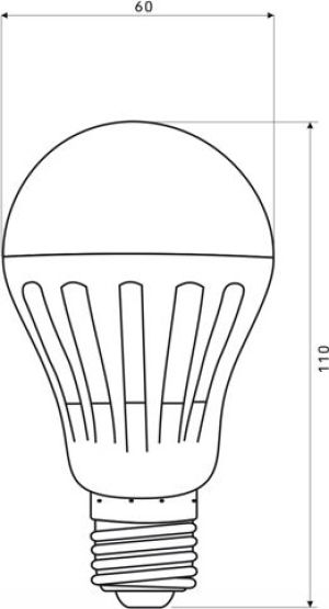 Kobi LED GS E27 7W/3000 (OŚW-ŻAR-0044) 2