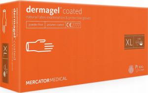 Mercator Medical Rękawice lateksowe dermagel coated XL 100 szt 1