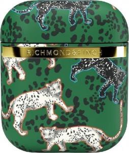 Richmond & Finch Etui ochronne Green Leopard do AirPods 1/2 zielone 1