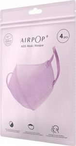 Maska antysmogowa AirPOP Maska Antysmogowa dla dzieci Pocket Różowa 4 sztuki 4