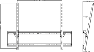 MultiBrackets Uchwyt ścienny MB029 55'' - 75'' 5