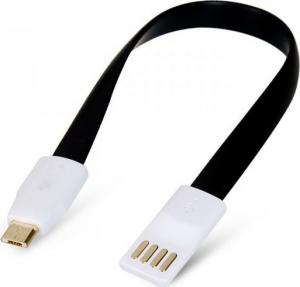 Kabel USB Vega USB-A - microUSB 0.22 m Czarny (13163) 1